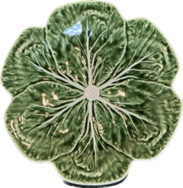 Bord groen Ø26cm koolbladeren collectie Bordallo Pinheiro (R-11302)