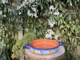 Handgemaakte Portugese Ovenschaal Rond Kleurrijk | 2-3 Personen | Alentejo