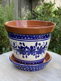 Bloempot met schotel (medium)