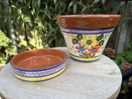 Bloempot met schotel (medium)