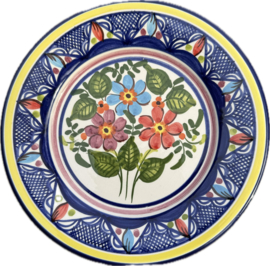 Portugees Tapasbordje Kleurrijk | Handgemaakt Keramiek Ø 18,5 cm