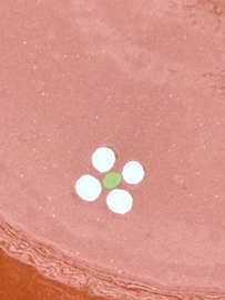 Handgemaakte Medium Saladeschaal | Mafra Bloemen | Portugees Aardewerk | Ø 21,5 x H 6,5 cm