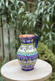 Schenkkan "Monsaraz" | Kleurrijk Bloemmotief | Handgemaakt Portugees Aardewerk | 1,5 Liter