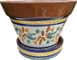 Bloempot met schotel (medium)