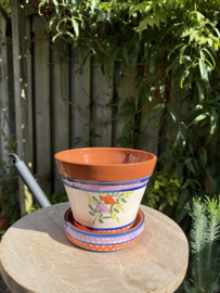 Bloempot met schotel (medium)