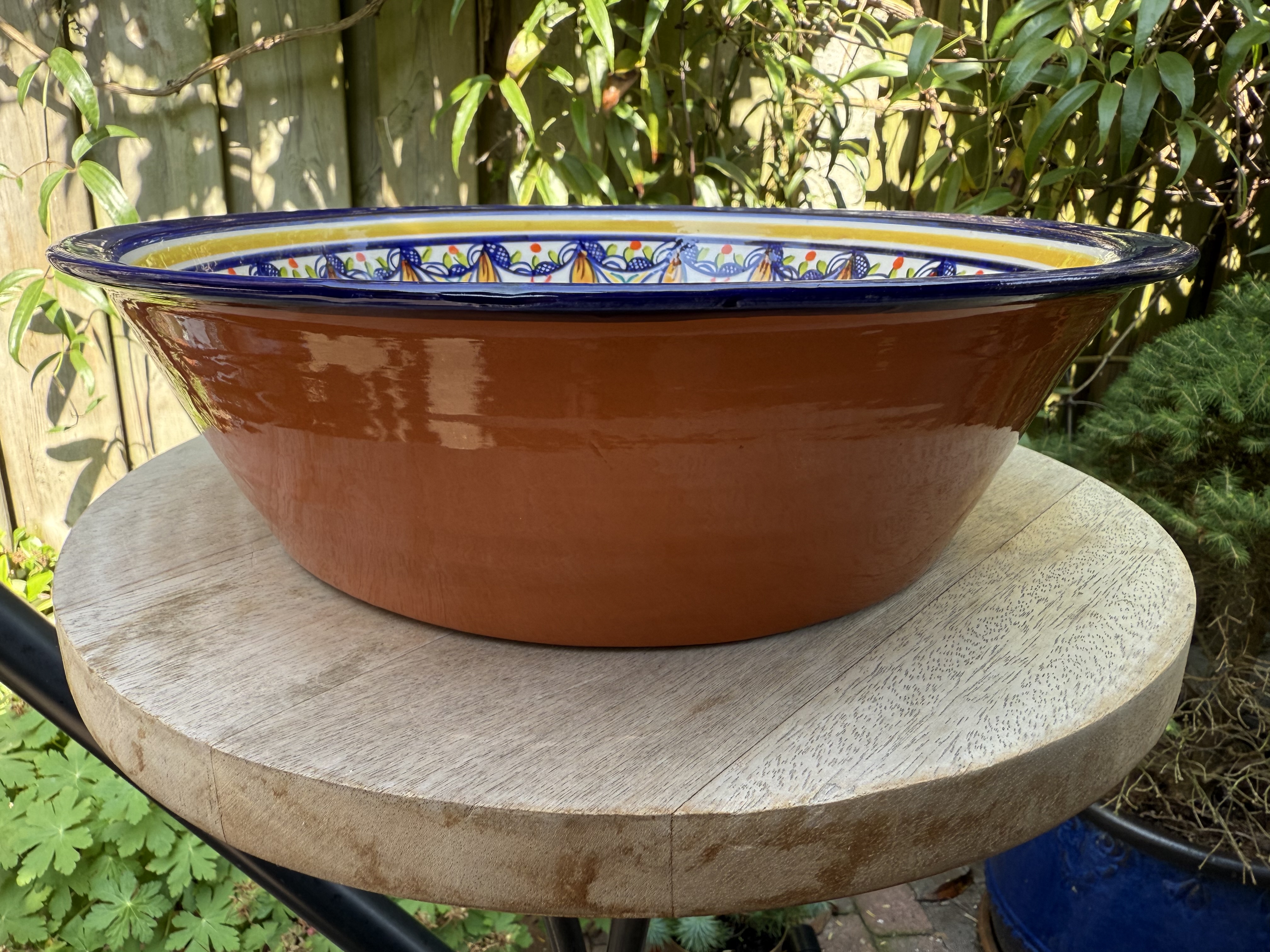 Ronde diepe schaal groot Ø31x9cm (ps9)