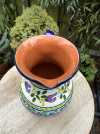 Schenkkan "Monsaraz" | Kleurrijk Bloemmotief | Handgemaakt Portugees Aardewerk | 1,5 Liter