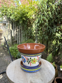 Bloempot met schotel (medium)