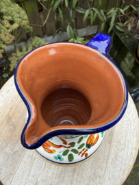 Schenkkan "Monsaraz" | Kleurrijk Bloemmotief | Handgemaakt Portugees Aardewerk | 1 Liter