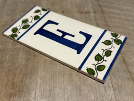 Keramische tegel Lisboa / letter E (15x7,5cm)