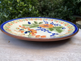 Bord met bloemen Ø24cm (jc-p4)