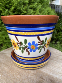 Bloempot met schotel (medium)