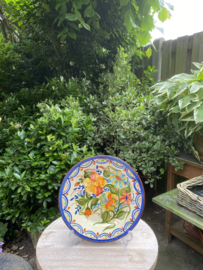 Bord met bloemen Ø24cm (jc-p4)