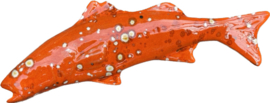 Keramische kabeljauw oranje 26x8,5cm