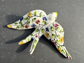 Handgemaakte Portugese Zwaluw | Patroon Coimbra | Wanddecoratie L (19,5 cm)