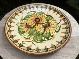 Bord met zonnebloemen Ø24cm (jc-p4)