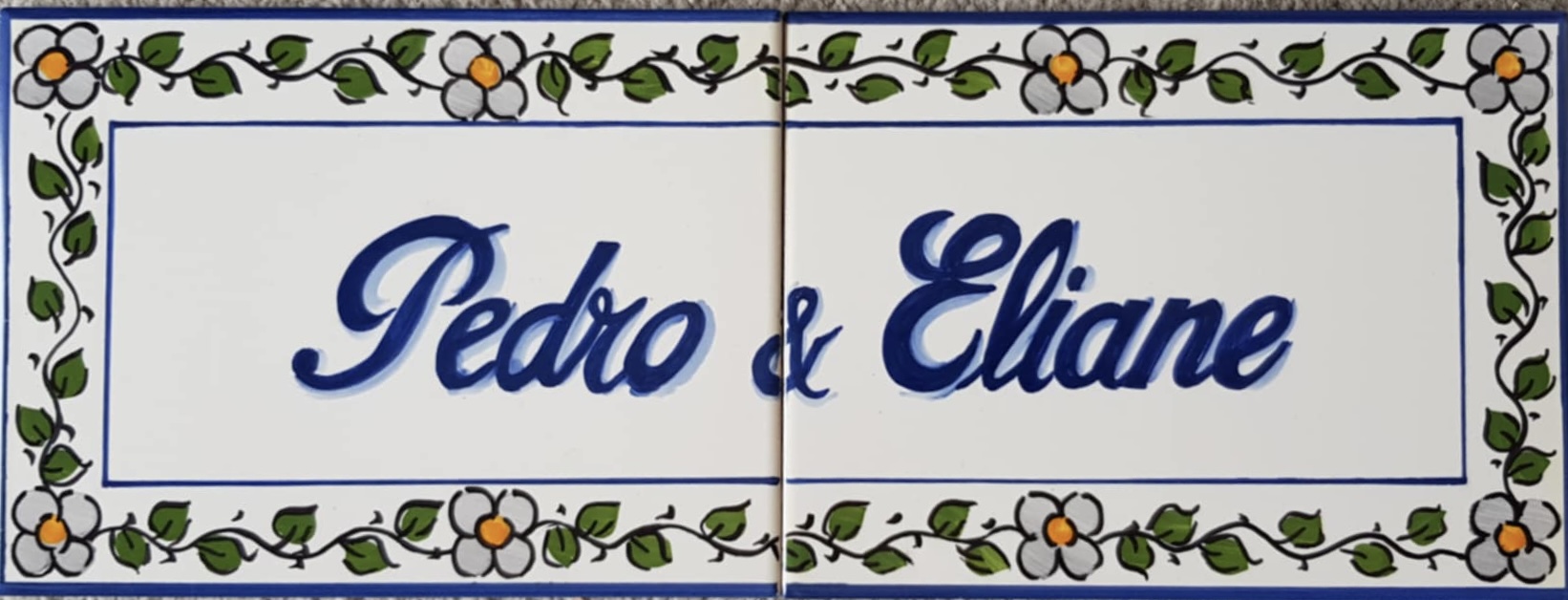 Keramisch naambord 4 (40x15cm)