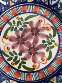 Portugees Tapasbordje Kleurrijk | Handgemaakt Keramiek Ø 18,5 cm