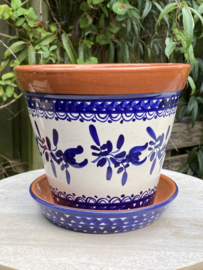 Bloempot met schotel (medium)