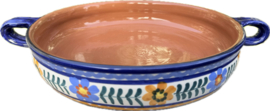 Handgemaakte Portugese Ovenschaal Rond Kleurrijk | 2-3 Personen | Alentejo