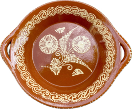 Ronde schaal met handgrepen Ø34x6cm