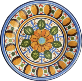 Portugees Tapasbordje Kleurrijk | Handgemaakt Keramiek Ø 18 cm