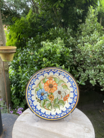 Bord met bloemen Ø24cm (jc-p4)