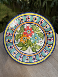 Portugees Tapasbordje Kleurrijk | Handgemaakt Keramiek Ø 18,5 cm