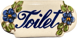 Keramisch deurbordje Toilet (9x4,5cm)