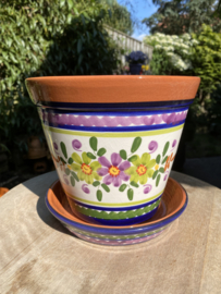 Bloempot met schotel (medium)