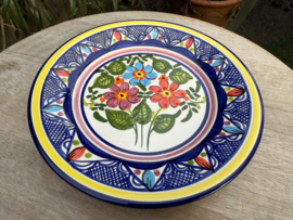 Portugees Tapasbordje Kleurrijk | Handgemaakt Keramiek Ø 18,5 cm