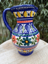 Schenkkan "Monsaraz" | Kleurrijk Bloemmotief | Handgemaakt Portugees Aardewerk | 1 Liter