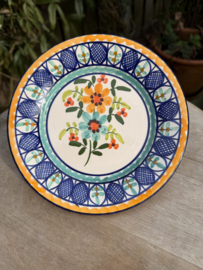 Portugees Tapasbordje Kleurrijk | Handgemaakt Keramiek Ø 18 cm