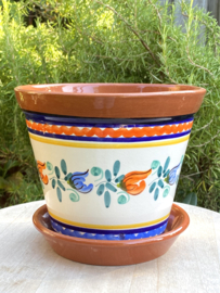 Bloempot met schotel (medium)