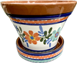 Bloempot met schotel (medium)