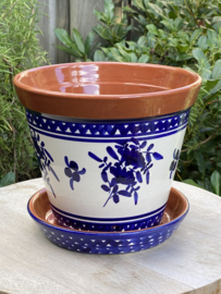 Bloempot met schotel (medium)