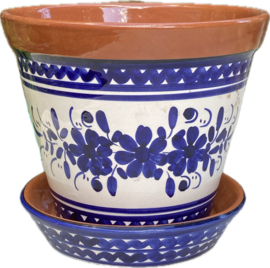 Bloempot met schotel (medium)