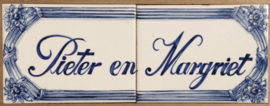 Keramisch naambord 21 (40x15cm)