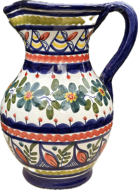 Schenkkan "Monsaraz" | Kleurrijk Bloemmotief | Handgemaakt Portugees Aardewerk | 1 Liter