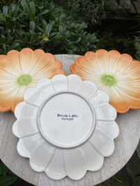 Reliëf bloem bord Ø21cm / Spaanse Margriet (R.25)