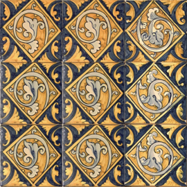 Handbeschilderd tegelpaneel Valada (9 tegels 14x14cm)
