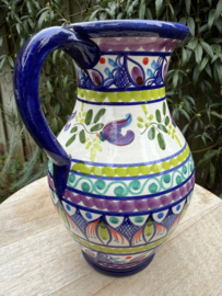 Schenkkan "Monsaraz" | Kleurrijk Bloemmotief | Handgemaakt Portugees Aardewerk | 1,5 Liter