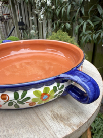 Handgemaakte Portugese Ovenschaal Rond Kleurrijk | 2-3 Personen | Alentejo