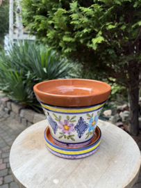 Bloempot met schotel (medium)