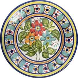 Portugees Tapasbordje Kleurrijk | Handgemaakt Keramiek Ø 18,5 cm