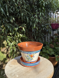 Bloempot met schotel (medium)