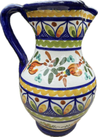 Schenkkan "Monsaraz" | Kleurrijk Bloemmotief | Handgemaakt Portugees Aardewerk | 1 Liter
