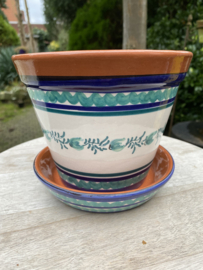 Bloempot met schotel (klein)