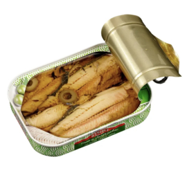 Portugese sardinefilets (graatvrij) in extra vergine olijfolie Ramirez  100 g.