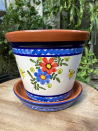 Bloempot met schotel (medium)